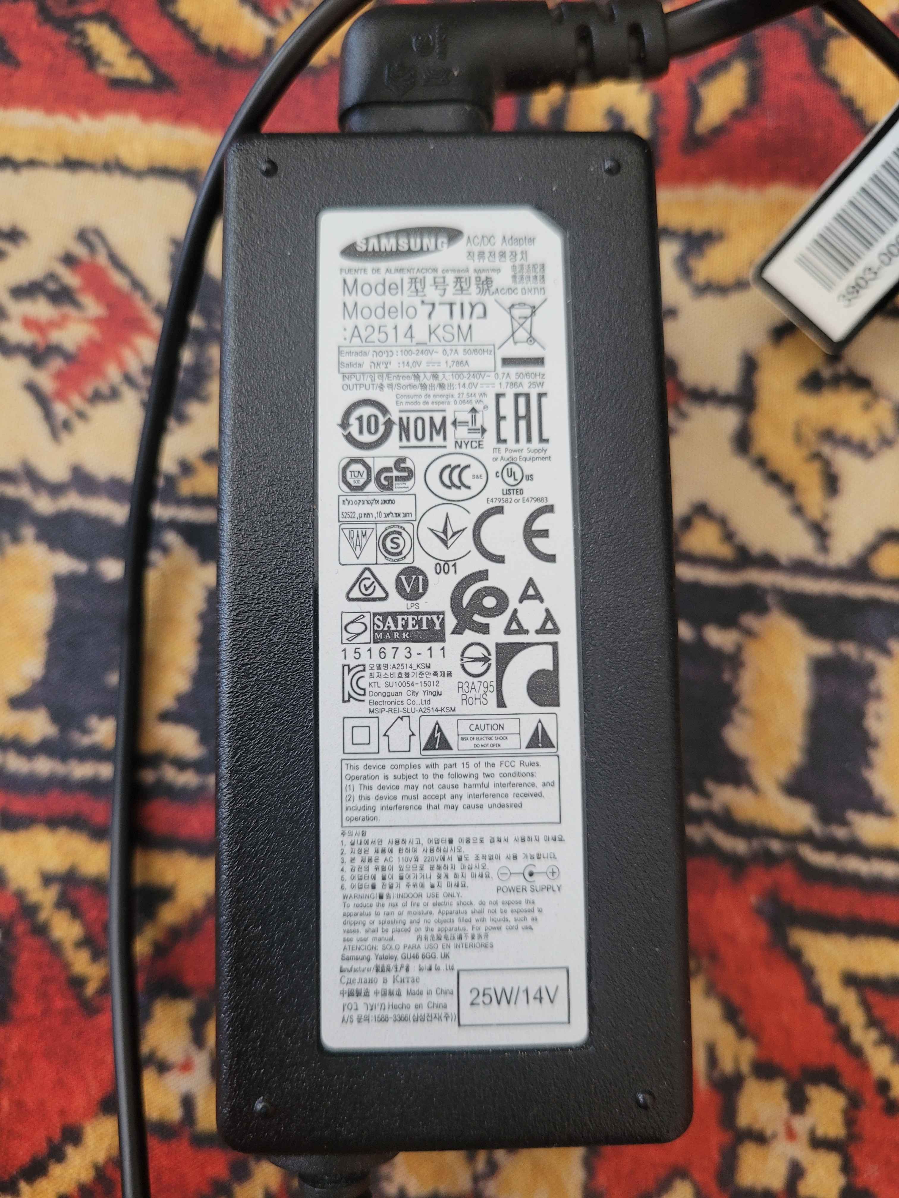 Oryginalna ładowarka / zasilacz Samsung 25 W